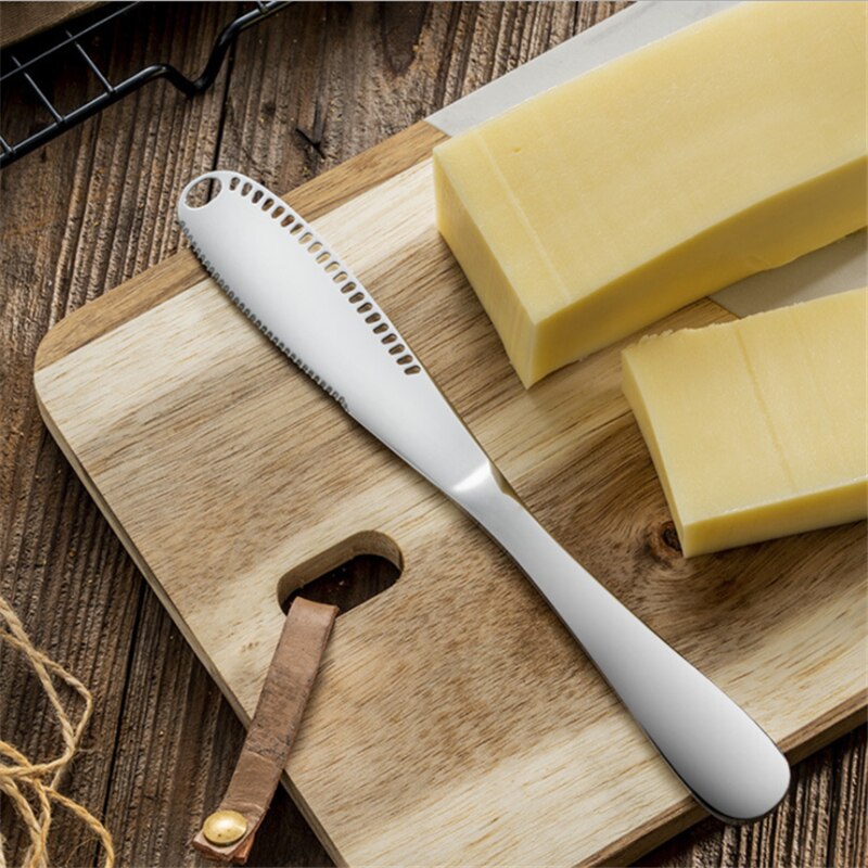 Cortador de mantequilla de acero inoxidable, esparcidor de queso, utensilio, herramienta para cortar crema, cúter de mantequilla, utensilios de cocina,: Default Title