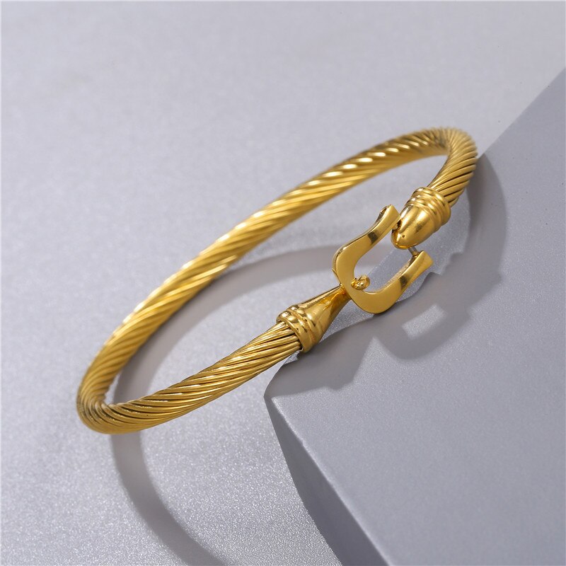 Brand Mens Opening Bracelet Stainless Steel Bracelet Hip Hop Jewelry Bracelets In Bulk