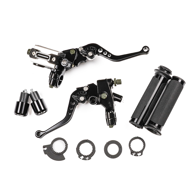 Universal Motorcycle Brake Lever 22mm Handle Bar Master Cylinder Lever handlebar For Scooter Sports Bike Street Bike ATV: Dark Grey