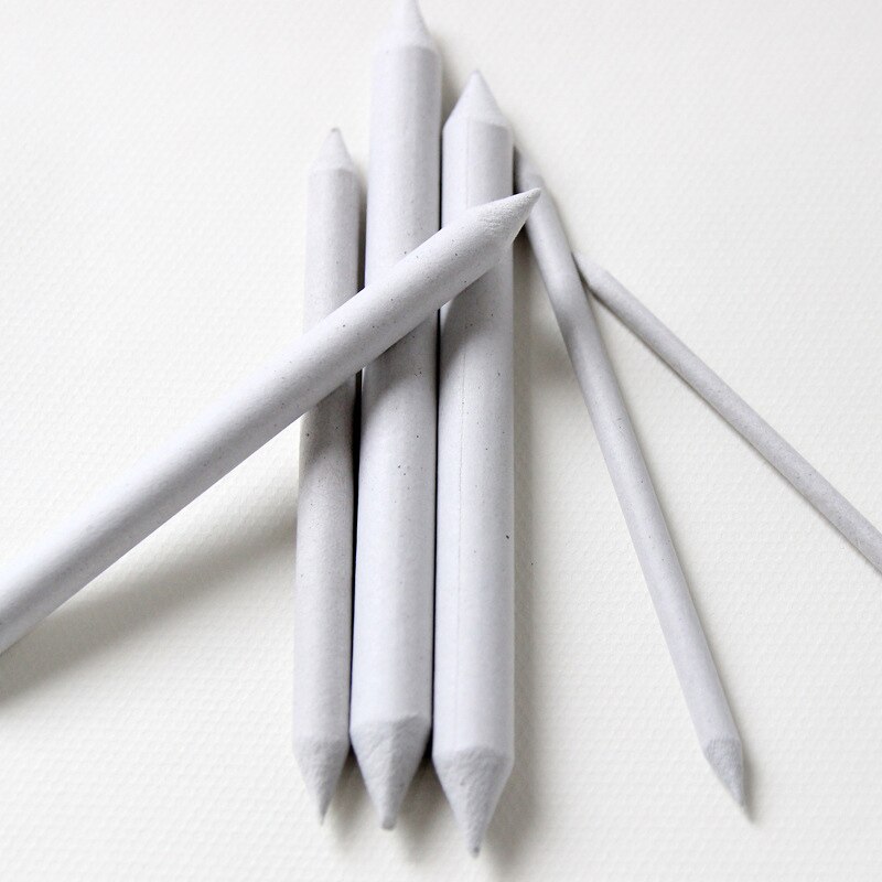 6pcs Tortillon Durable Art Drawing Tool Stump Sketch Pastel Blending Smudge Tortillon