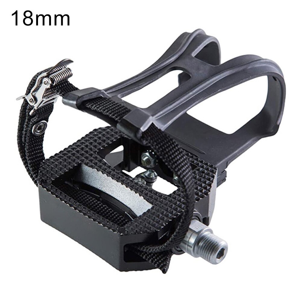 Spin motionscykelpedaler pedal til clipless tåbur og rem til sko indendørs cykling fitness cykel whshopping: 18mm