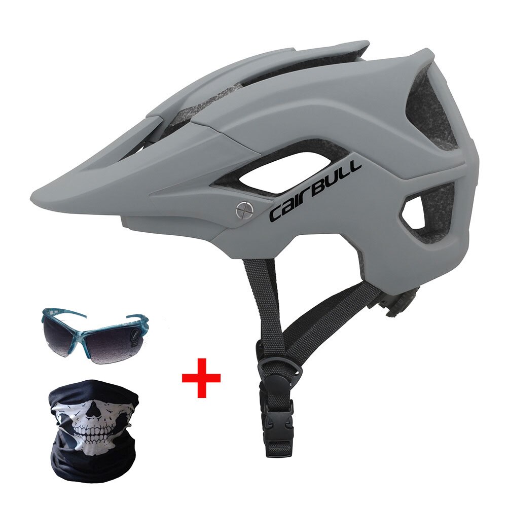 Cairbull Ultralight Fietshelm Integraal Gegoten Road Mountainbike Helm Outdoor Sport Dh Mtb Fiets Helm: Donkerblauw / l