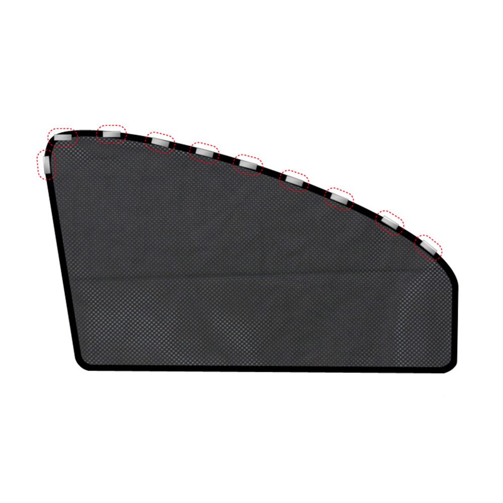 2 stk magnetisk bil solskjerm sidevindu gardin sol uv beskyttelse bil gardiner frontrute solskjerm mesh bil interiør: Frontvindu