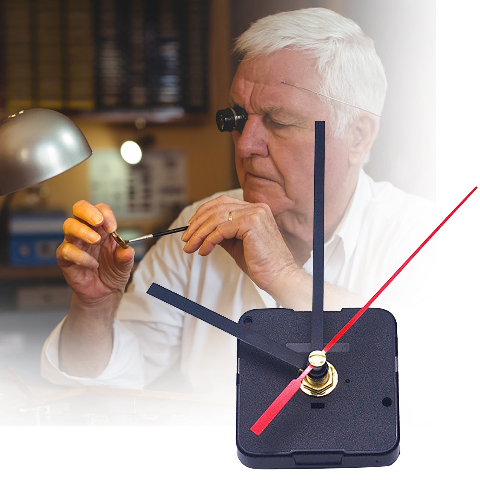 Quartz Clock Movement Mechanism DIY Repair Parts + Hands High Torque Long Shaft Clock Movement Mechanism with Pairs of Hands