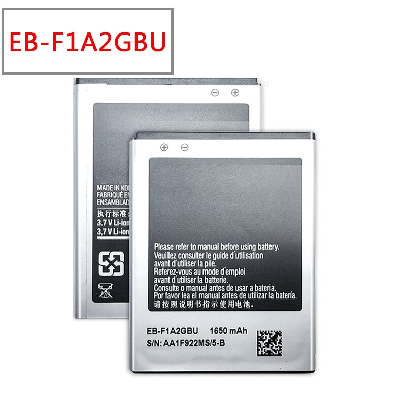 Vervangende Mobiele Telefoon Batterij Voor Galaxy S2 I9100 I9050 B9062 I9108 I9103 I777 Echt Batteria EB-F1A2GBU 1650Mah + Track geen