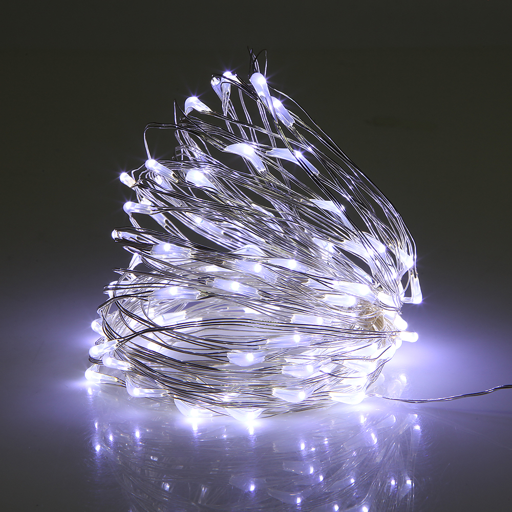 Guirlande lumineuse LED USB 5V, 2M 5M 10M, fil argenté, étanche, guirlande lumineuse féerique pour la maison, noël, décoration de fête de mariage