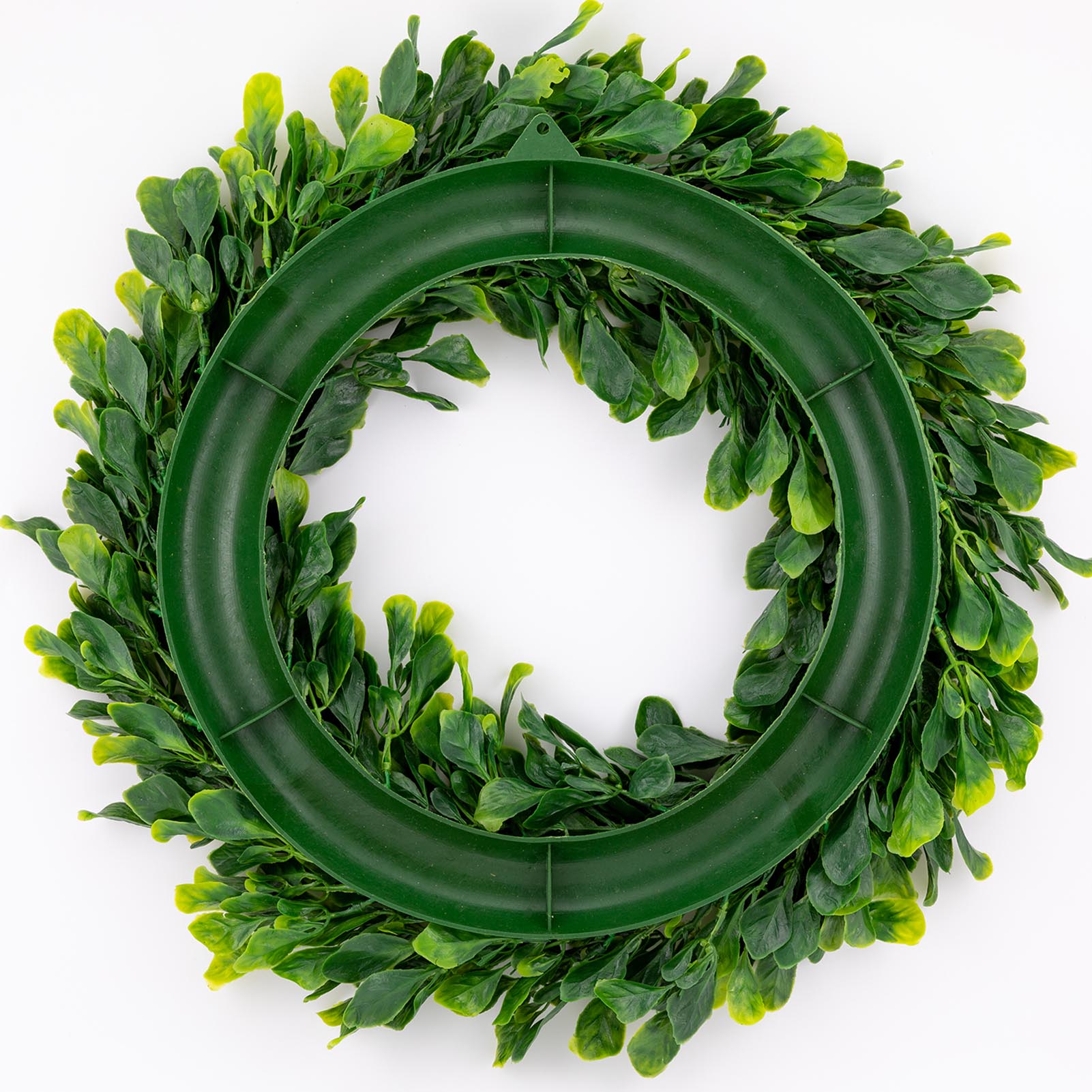 Kunstmatige Groene Bladeren Krans 42Cm Buxus Krans Outdoor Groene Krans Voor Voordeur Muur Raam Party Wedding Decor