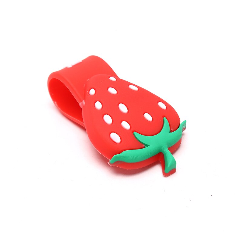 1pc niedliche kabelaufwickler mit frucht- und blumenmotiven, kabelorganisatoren, drahtschutz, markierungen