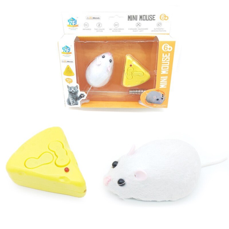 4’’ Remote Control Rat Realistic Running Mouse Funny Prank Joke Props for Party Entertainment Family Activity Supplies D5QA