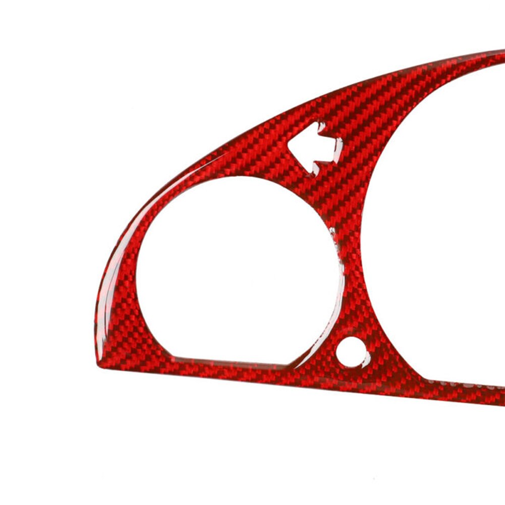 Red Dashboard Panel Decoration Sticker Dashboard Carbon Fiber For BMW 3 Series E46 1998-05