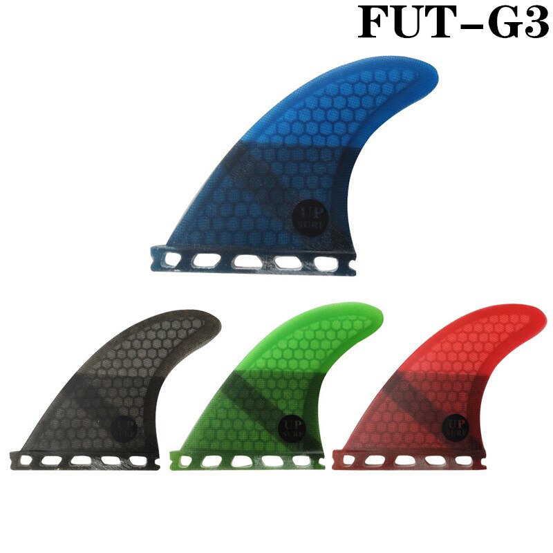 Planche de surf sup future  g3 ailerons en fibre de verre nid d'abeille aileron moyen aileron de planche de surf quilhas 4 couleurs disponibles