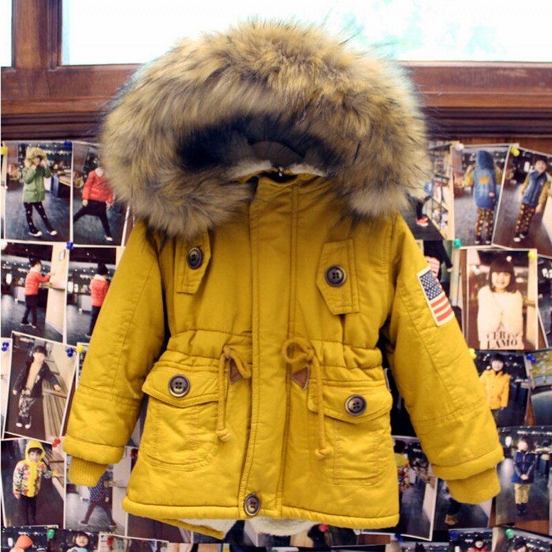 Jaqueta de inverno masculina 6wbt020, casaco de inverno com zíper quente, grosso para meninos