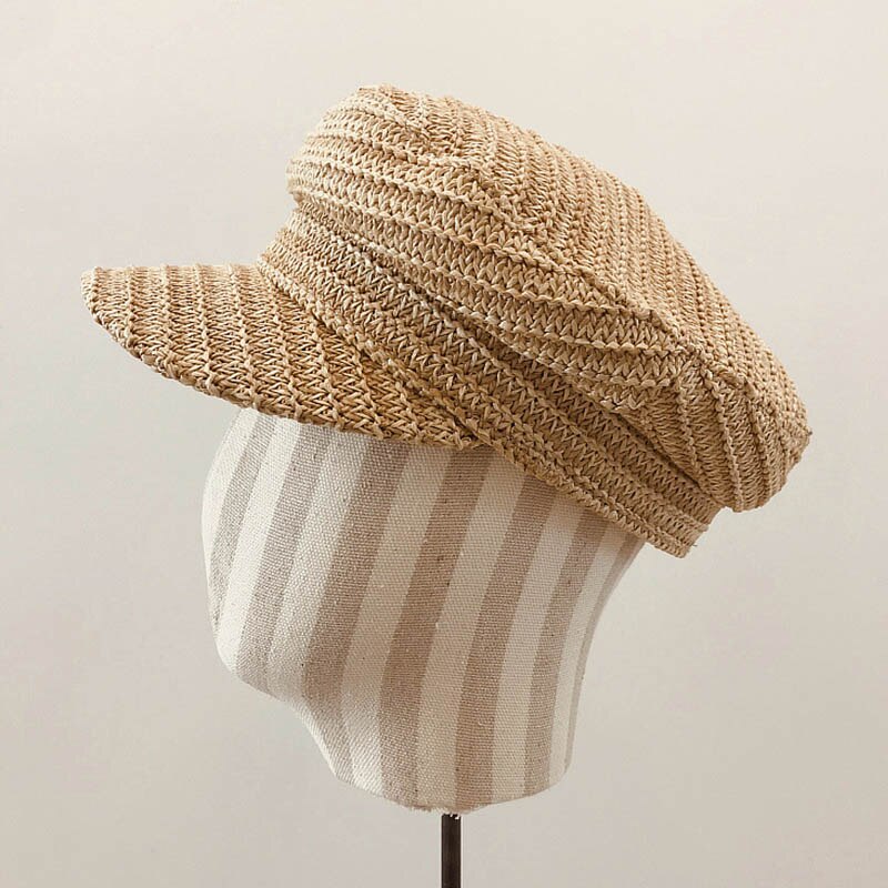 Novedad de , gorra de verano transpirable para mujer, gorra plana de Color sólido, sombreros de protección UV, visera para el sol para chicas, gorra de playa plegable de viaje UPF