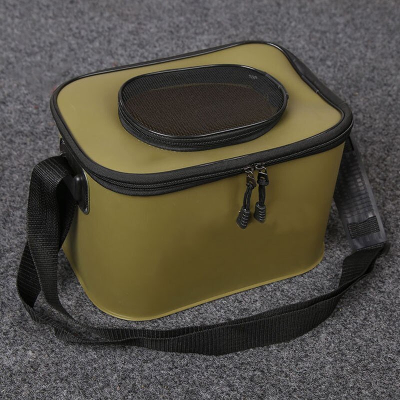 seau d'eau pliable baril voiture nettoyage lavage seau boîte de rangement pour Camping en plein air pêche XD88