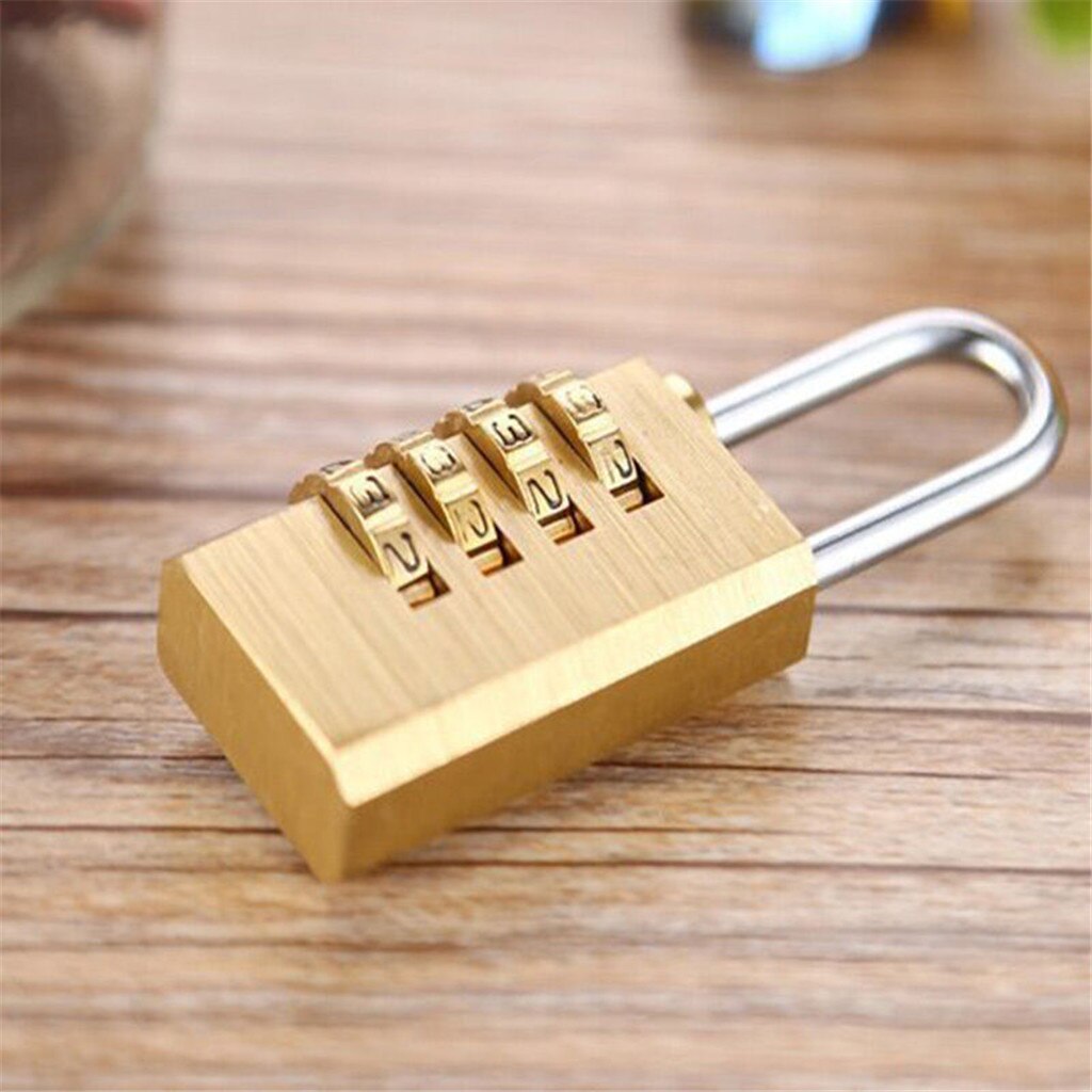 Digits Number Mini Padlock Brass Combination Lock Password Lock Password Code