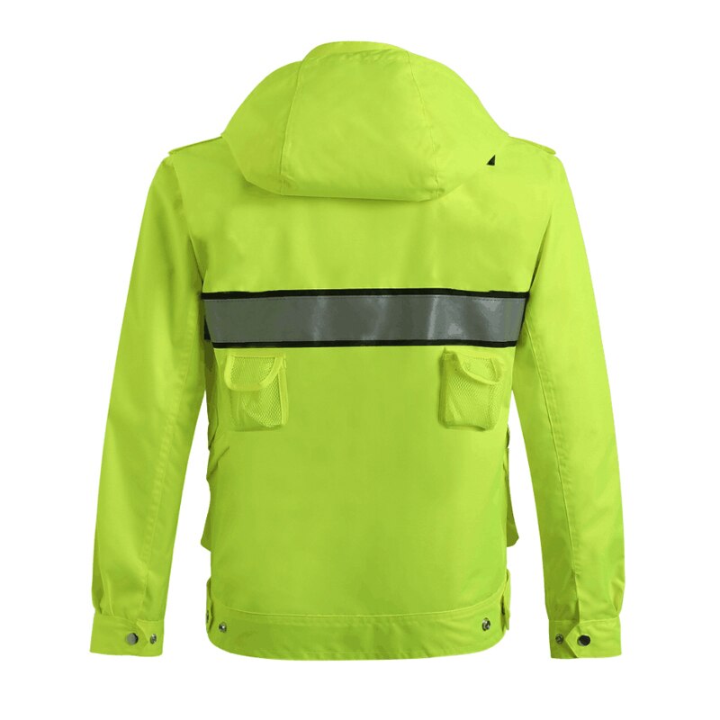 Safety Reflective Jacket Windproof Waterproof Cycling Jacket Bike Bicicleta Motocross Windcoat Long Sleeve Cycling Raincoat