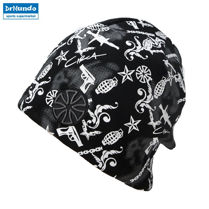 Gorros de invierno Camo Anti-terrorista para hombres y mujeres, gorros tejidos, gorros, gorros, Polar, Polar, cálido, para esquiar, Hip Hop, Beanie de calavera