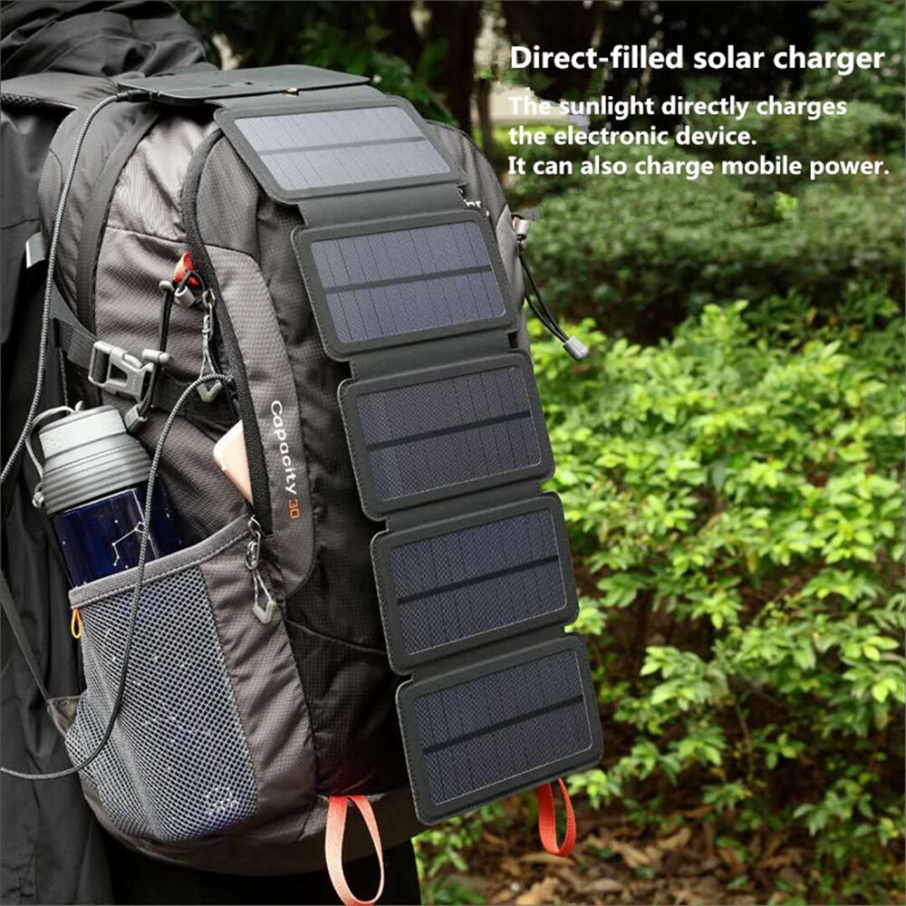 10W 8W 5V 2A Foldable USB Solar Panel Portable Folding Waterproof Solar Panel Charger Mobile Power Battery Charger
