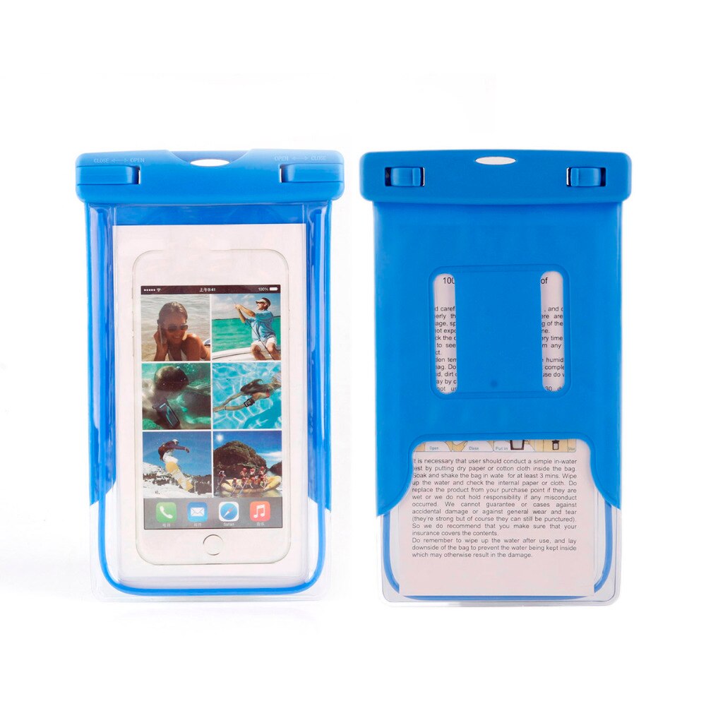 Waterdichte telefoonhoes met sportarmband voor iphone / samsung / lg / htc / nokia / blu-ray universeel 6 inch