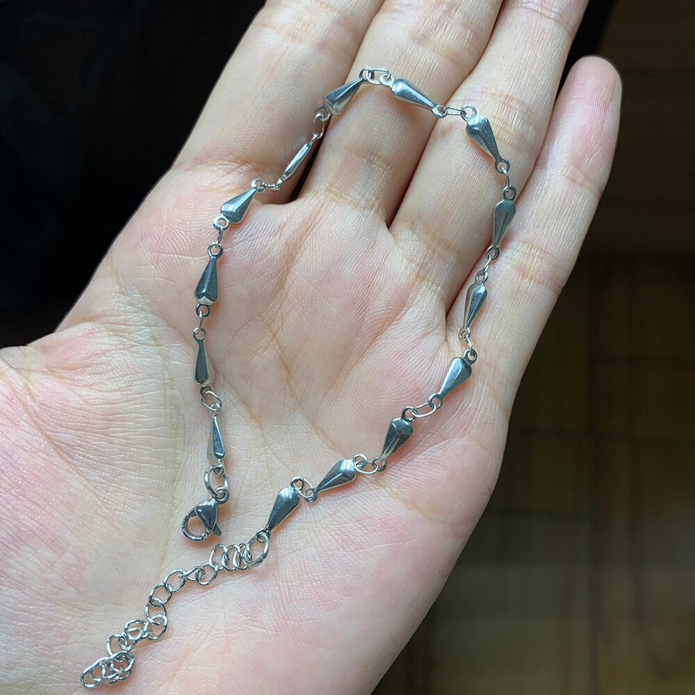 Charm bransoletka naszyjnik kobiety biżuteria lina ze stali nierdzewnej łańcuchy gwiazdy bransoletki nigdy nie zetrzeć bransoletki prezenty 2021 USENSET: Necklace 45cm-5cm / c3