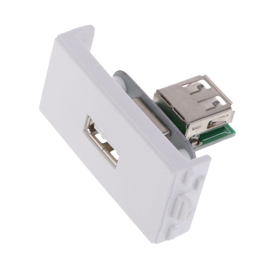 Durable USB Wall Socket Module Modular Wallplate with Frame Directly Plug