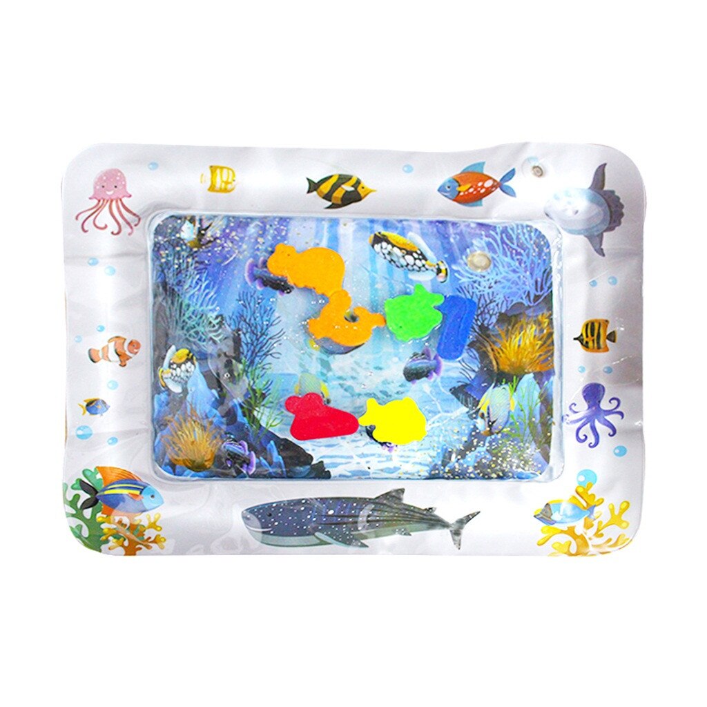 Hot! 9 projetos do bebê crianças esteira do jogo de água inflável infantil barriga tempo playmat criança para o bebê diversão atividade centro de jogo navio da gota: C