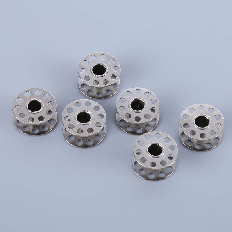 Stainless Steel Sewing Machine Bobbins Spools for Brother Janome Singer Elna Bernina Toyota Needlework Craft Tool 25pcs