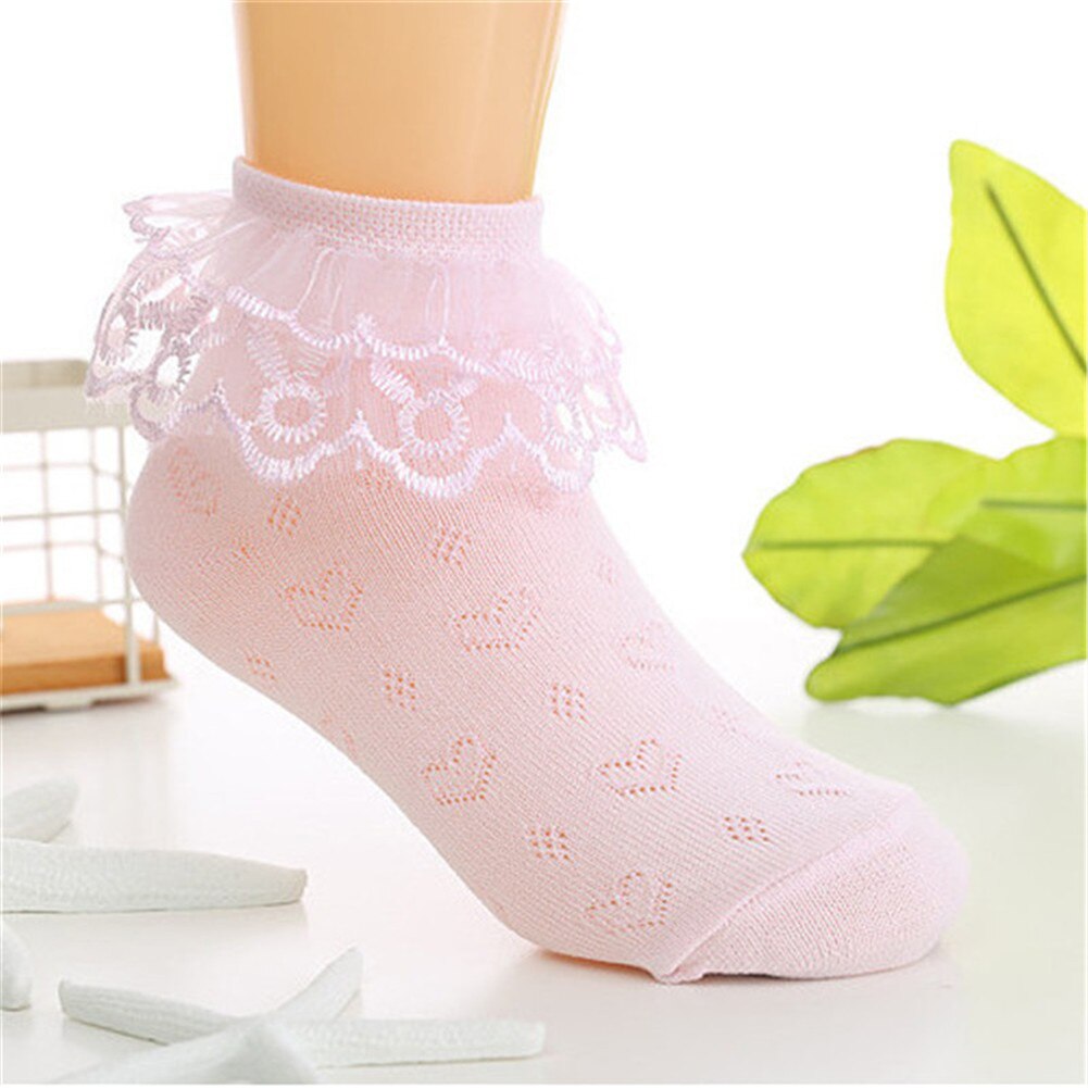 Accessories 2-8 year old Nice Kid Toddlers Girls lovely Lace Short Socks One Pair Layered Dance Socks: D / 4-6T