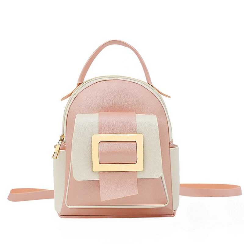 Frauen Rucksack Empfindliche Junge Mädchen Ich bin Freien Straße Rucksack Mini Tasche Lässig Koreanischen Stil Weibliche Rucksack: rosa