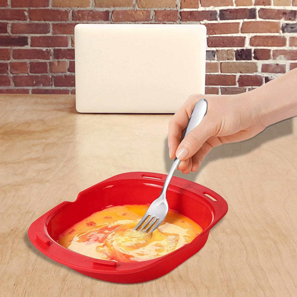 Omelet Maker Milieuvriendelijke Duurzaam Siliconen Omelet Tool Magnetron Voor Koken Ei Stroper Stroperij Bakplaat