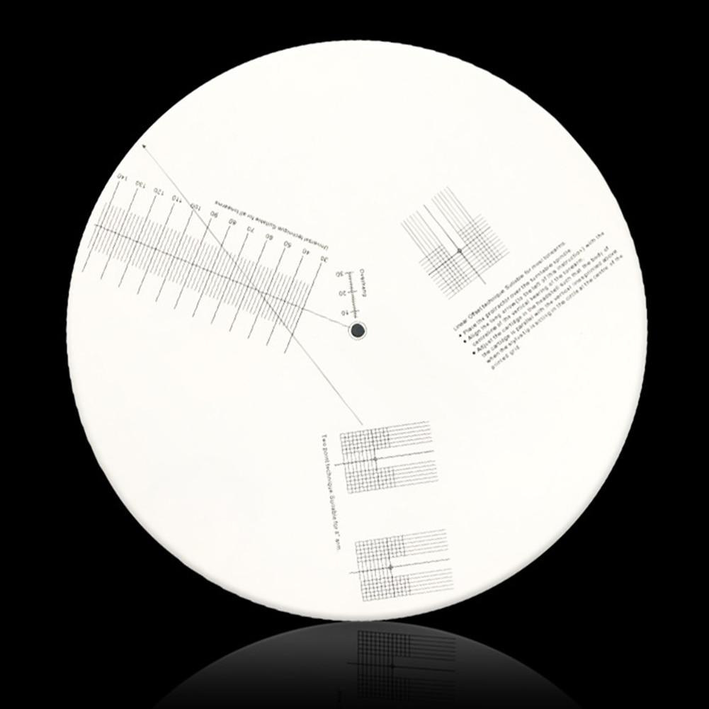 Calibration Plate Adjustment Tool Pickup Record Player LP Vinyl Mat Phono Alignment Stylus Turntable Protractor Ruler