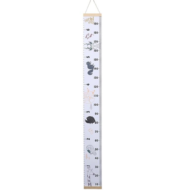 Canvas Height Measure Ruler Simple Creativity Memorial of Infant Growth Kids Children Room Decorative Growth Charts Hanger