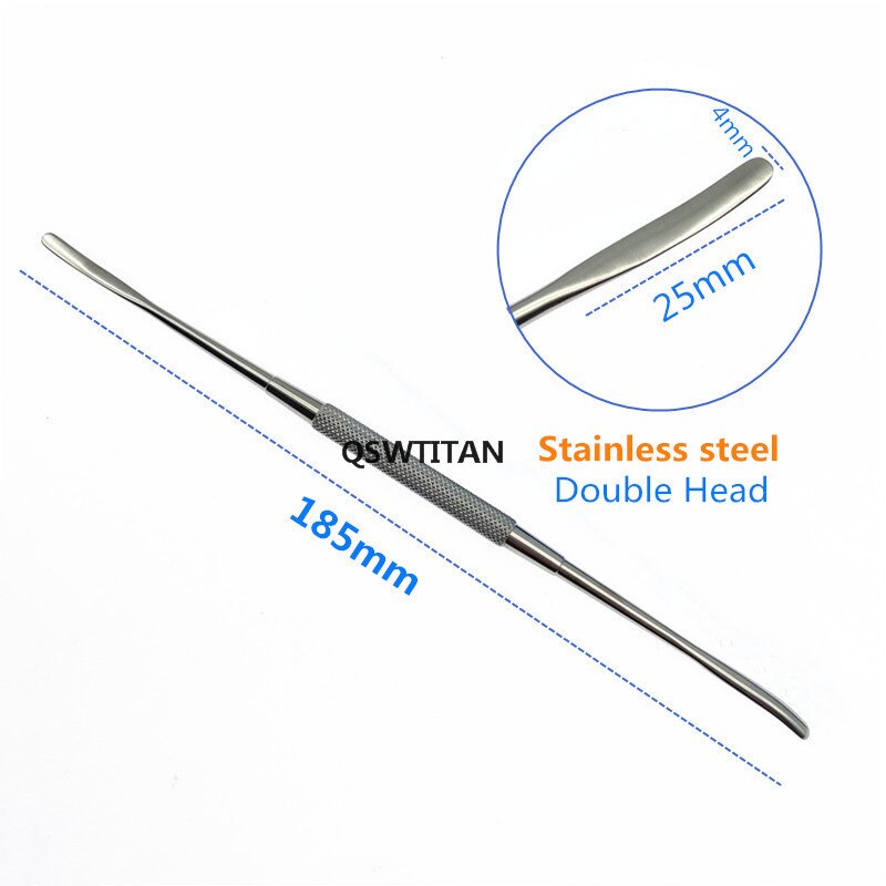 Ophthalmic Double-ended Freer Periosteal Elevator Titanium alloy/ stainless steel Ophthalmic Pet surgical instruments: stainless steel