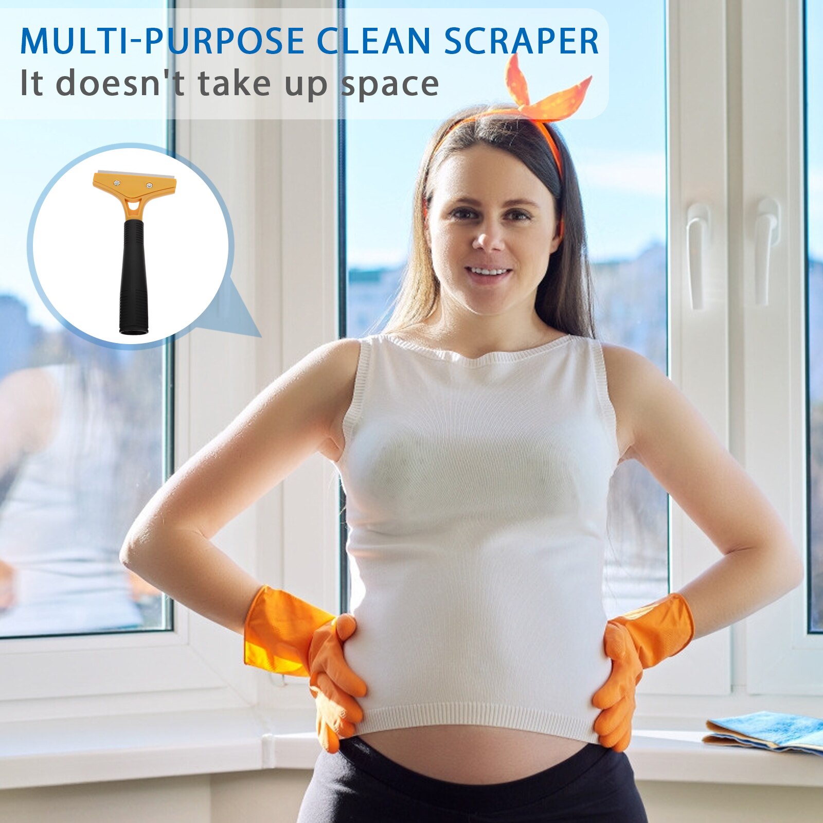 12 pcs Tile Scrapers with 10 Blades Floor Wall Scraper Glass Glue Angle Scraper