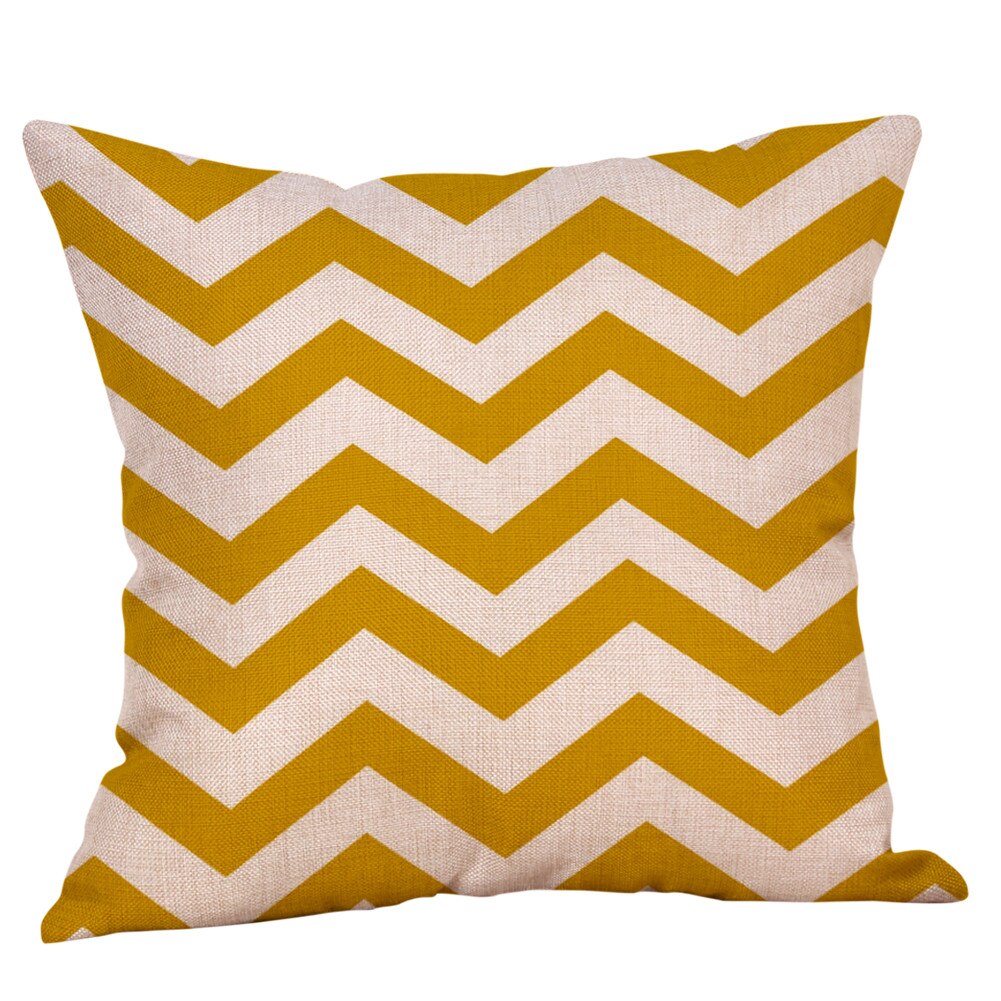 Funda de cojín de color mostaza geométrica amarillo otoño funda de cojín funda decorativa para cojín casa cojín de interior caso decoración del hogar: C