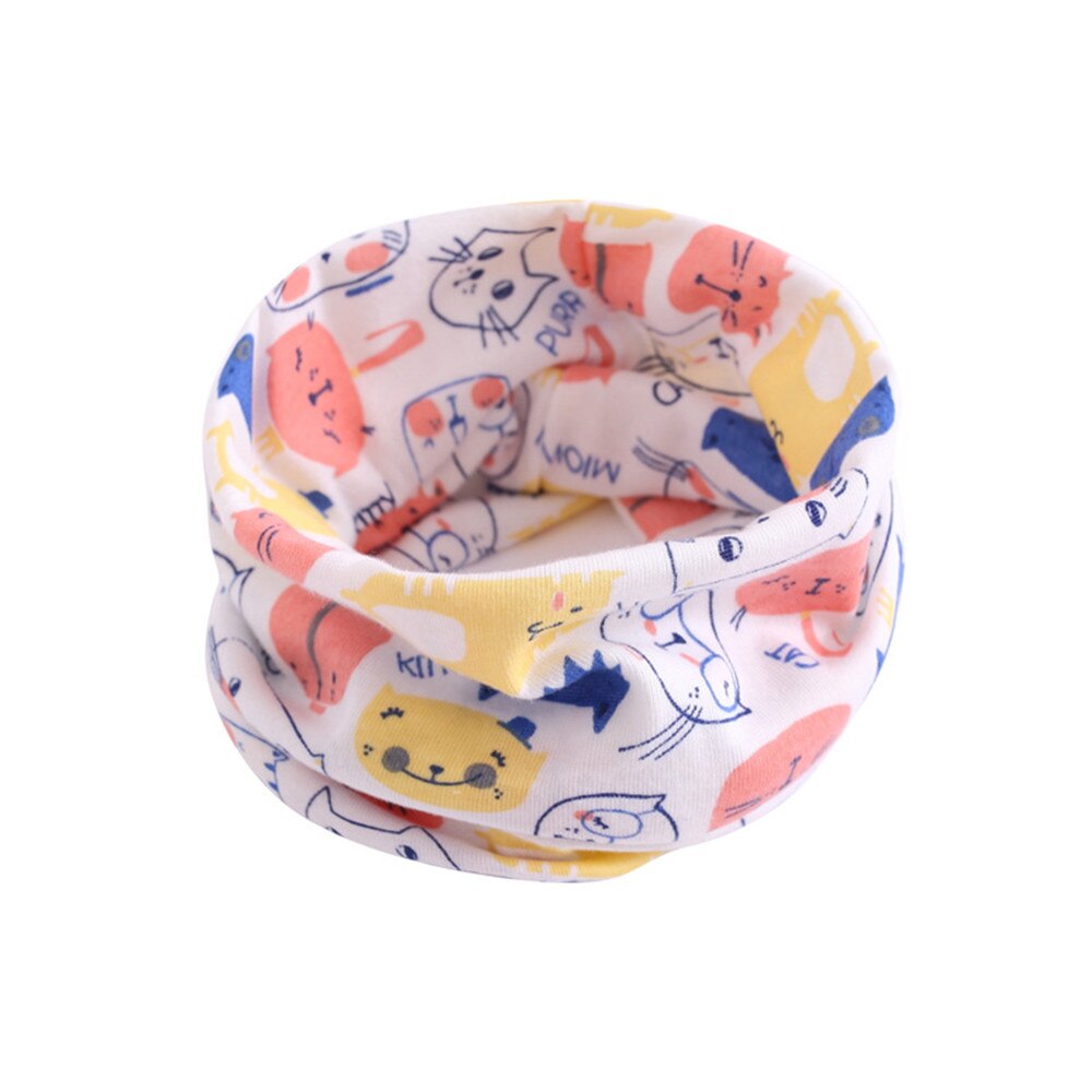 Children Cotton Scarf Baby Kids Autumn Winter Warm Hijab Scarf Boys Girls Cartoon Scarves Collar O Ring Magic Neckerchief: A5