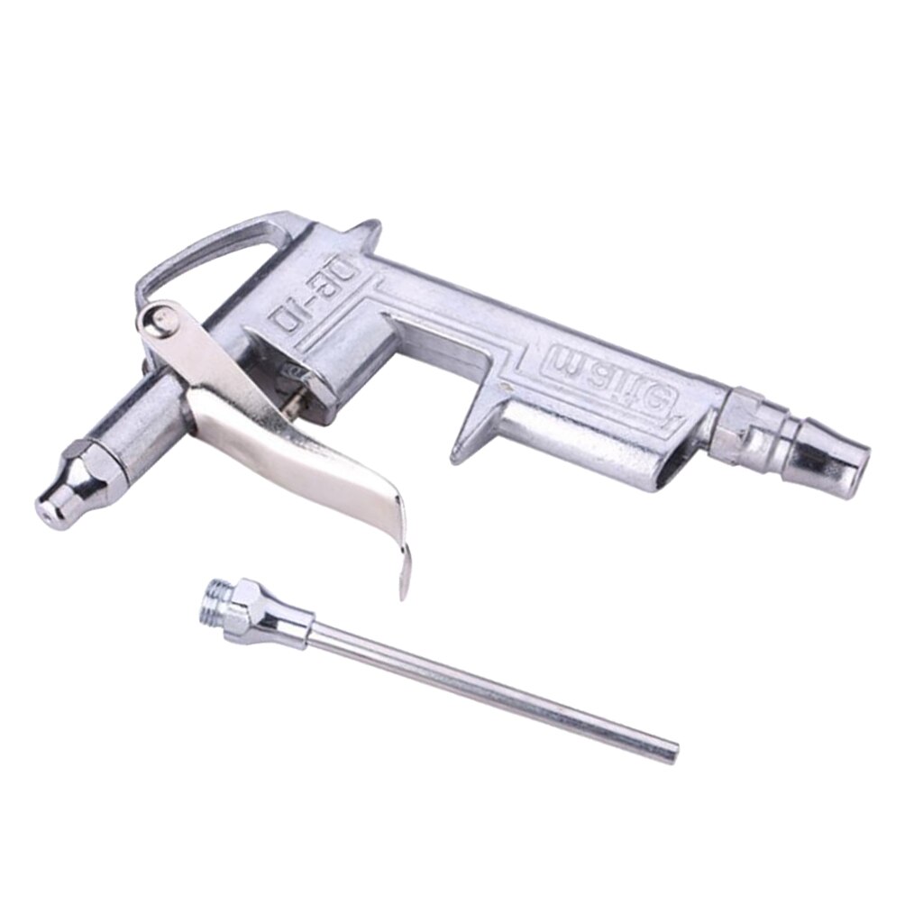 Air Compressor Dust Blow Duster Trigger Handle Alloy Nozzle Long Spout