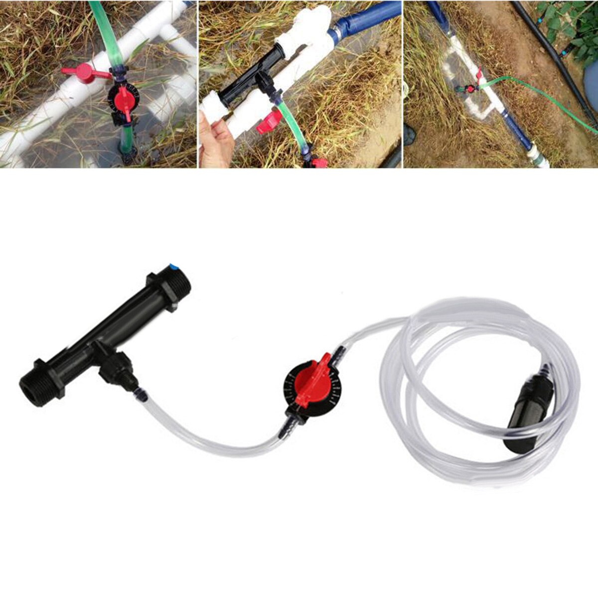 Irrigation Kit Includes Fertilizer Injector Water Tube With Flow Controller Filter For Through Drip Irrigation System