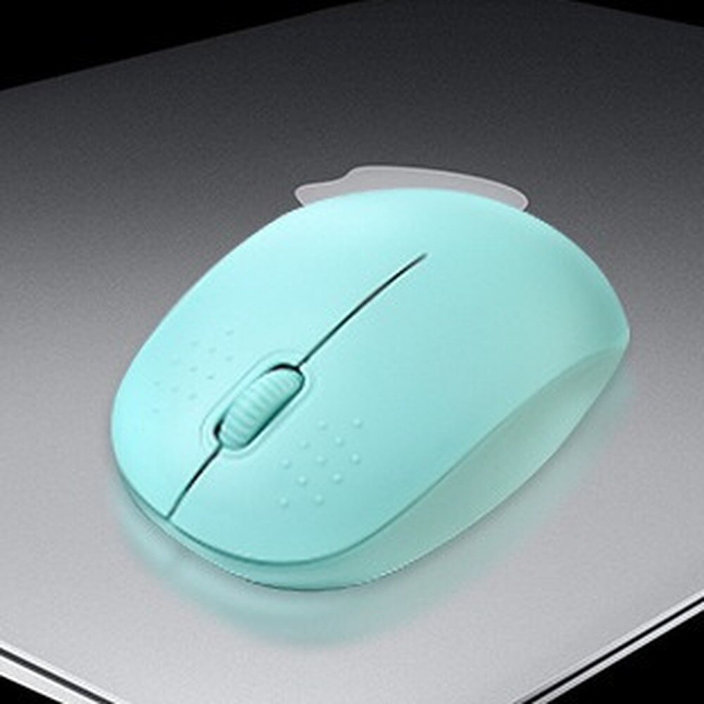 Ergonomic USB 2.4GHz 2500DPI Mini Optical Gaming Mouse For Notebook Desktop PC,Laptop Accessories Support Standard Logistics: Cyan-blue