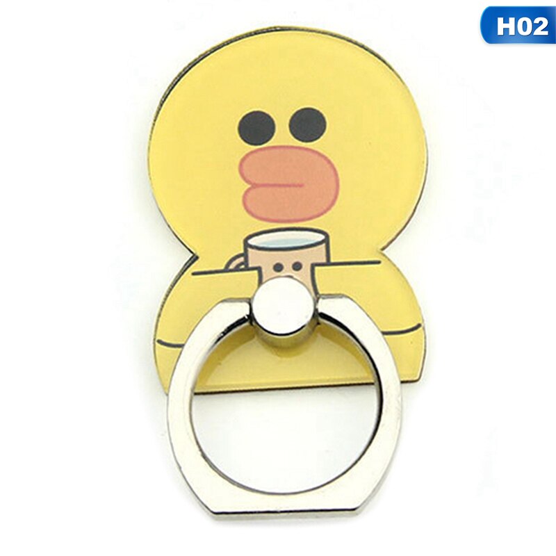 Handy Ständer Halter Cartoon Schönheit Dame Finger Ring Smartphone Niedlichen Tier Bär Panda Halter Stehen