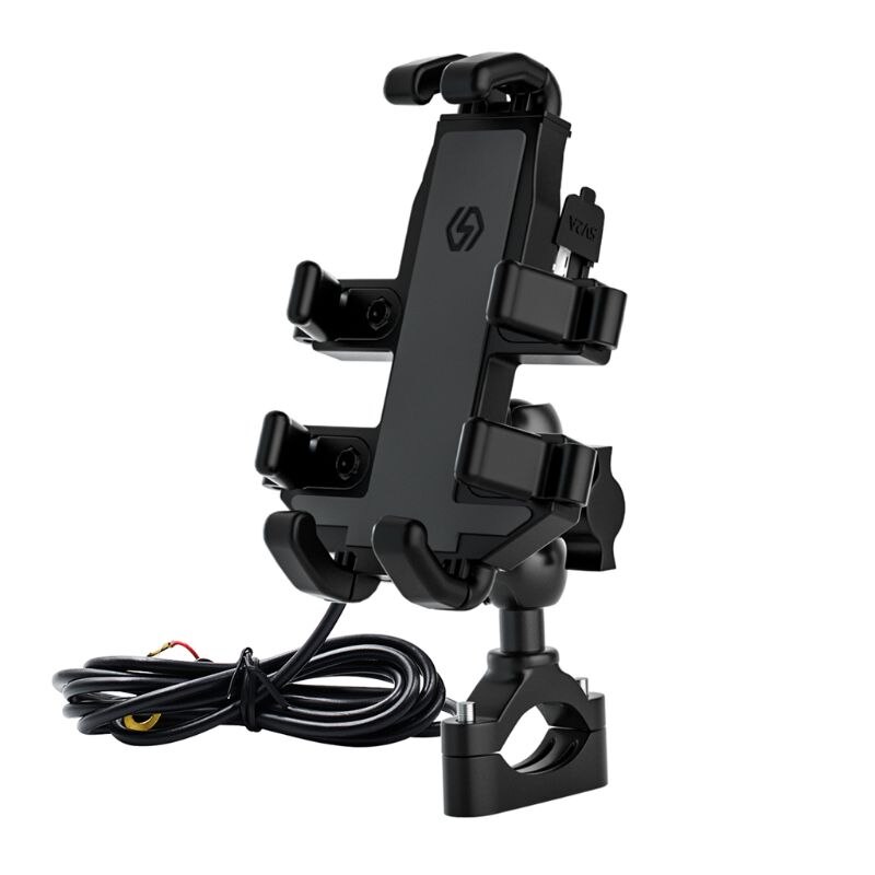 Motorcycle Octopus Mobile Phone Holder Aluminum Alloy Navigation Bracket Cellphone GPS Mount Shockproof Cradle Clamp Mount