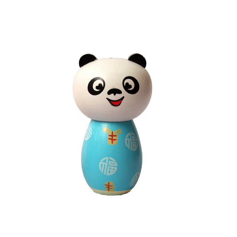 Leuke Panda Tandenstoker Houder Container Houten Art Ornamenten Handgemaakte Verf Tooth Pick Dispenser Thuis Restaurant Hotel Decoratie: E