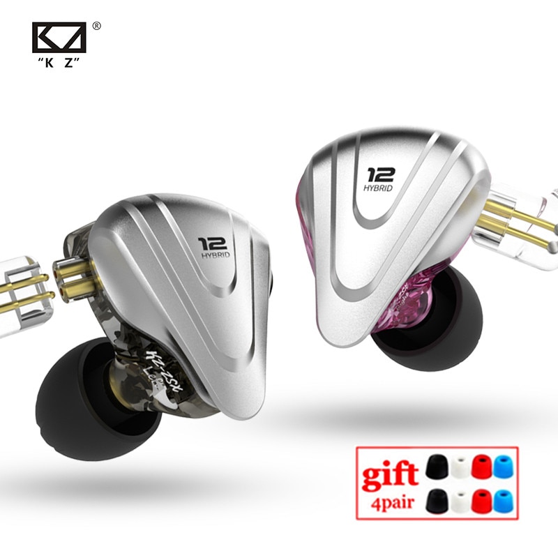 Kz Zsx 5BA + 1DD Hybrid 12 Drivers Metalen Headset Hifi Bass Oordopjes In-Ear Monitor Noise Cancelling Koptelefoon kz Zax ZS10 Pro AS16