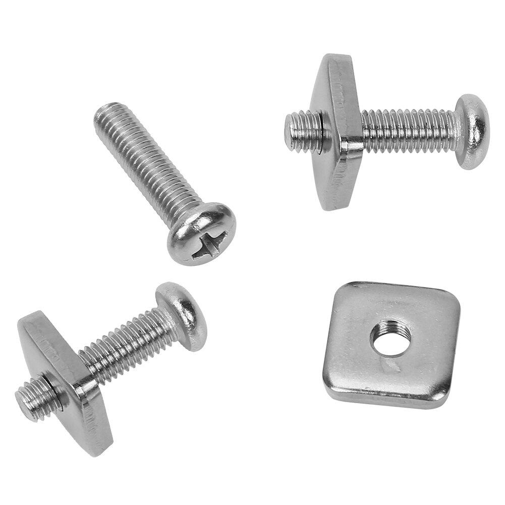 Surfboard Tail Fin Screw M4/M5 Surf Fin Nails Bolt Screws 19mm Longboard Sliding Fin Screw Single Fin Screw and Plate Surf Screw