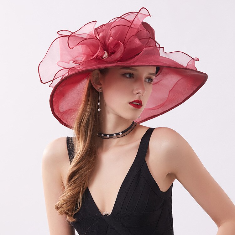 Chapeaux de mariage pour femmes chapeau mariage femme accessoires de mariage fascinators pour mariages chapellerie de mariée mariée chapeau de soleil