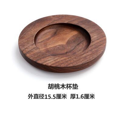 Ontbijt Koffie Mok Cup Melk Keramische Luxe Mokken Koffiekopjes Keramische Reizen Huis Tuin Koffie Tazas De Cafe Cup En schotel Set: 15cm Walnut Coaster