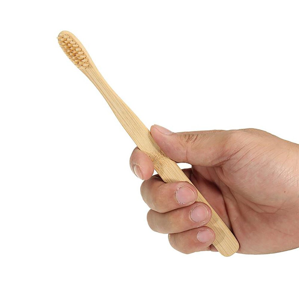 10 stk bambus tandbørste blød børste tandbørste træskaft miljøvenlig tandbørste rengøring plejeværktøj