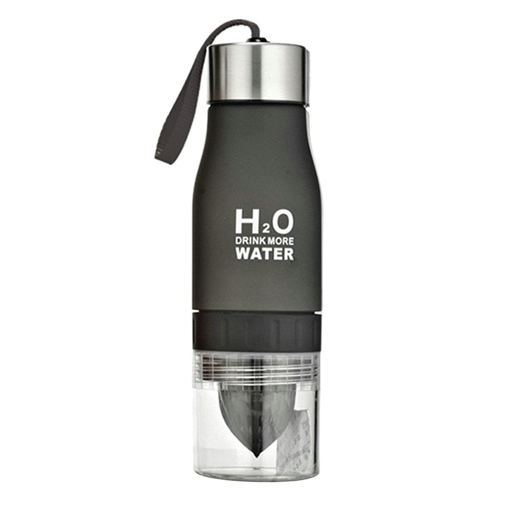 Exprimidor Manual portátil de frutas, Mini taza para hacer zumo de verduras, botella para beber agua, saludable: Negro