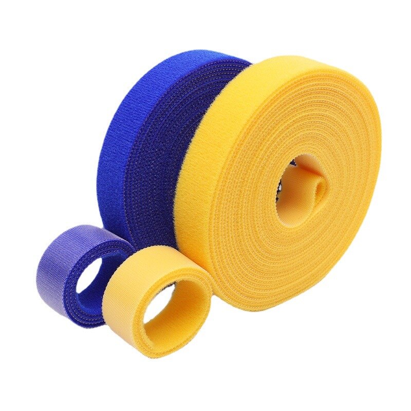 5M/Roll 15/20mm Velcros Strap Adhesive Fastener Tape Cable Ties Reusable Double Side Hook Loop Cable Tie Wires Management Straps