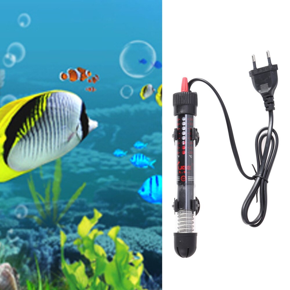 Submersible Aquarium Heater 50W with and Suction Cup (US Plug)